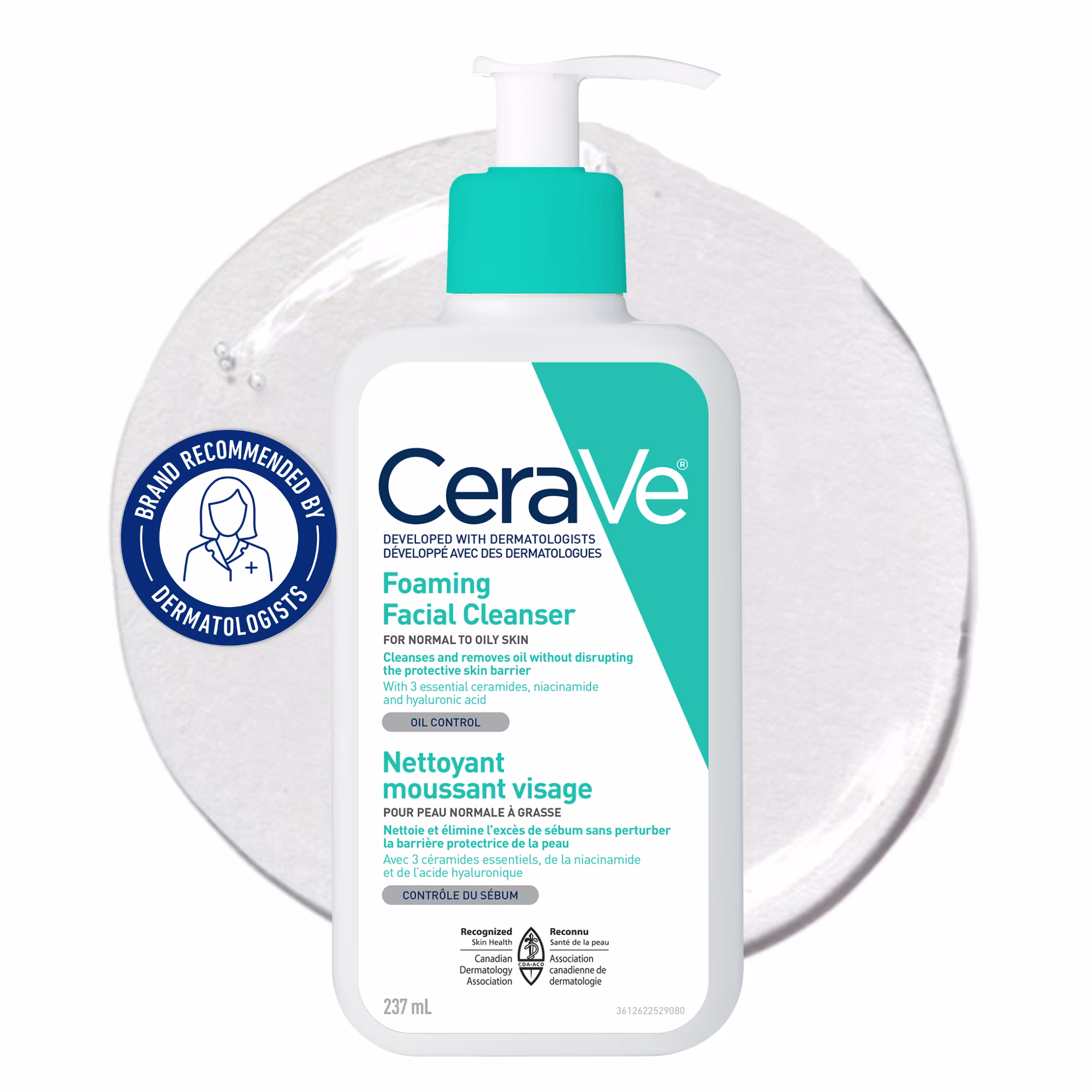 Foaming Facial Cleanser for Normal to Oily Skin (237ml)