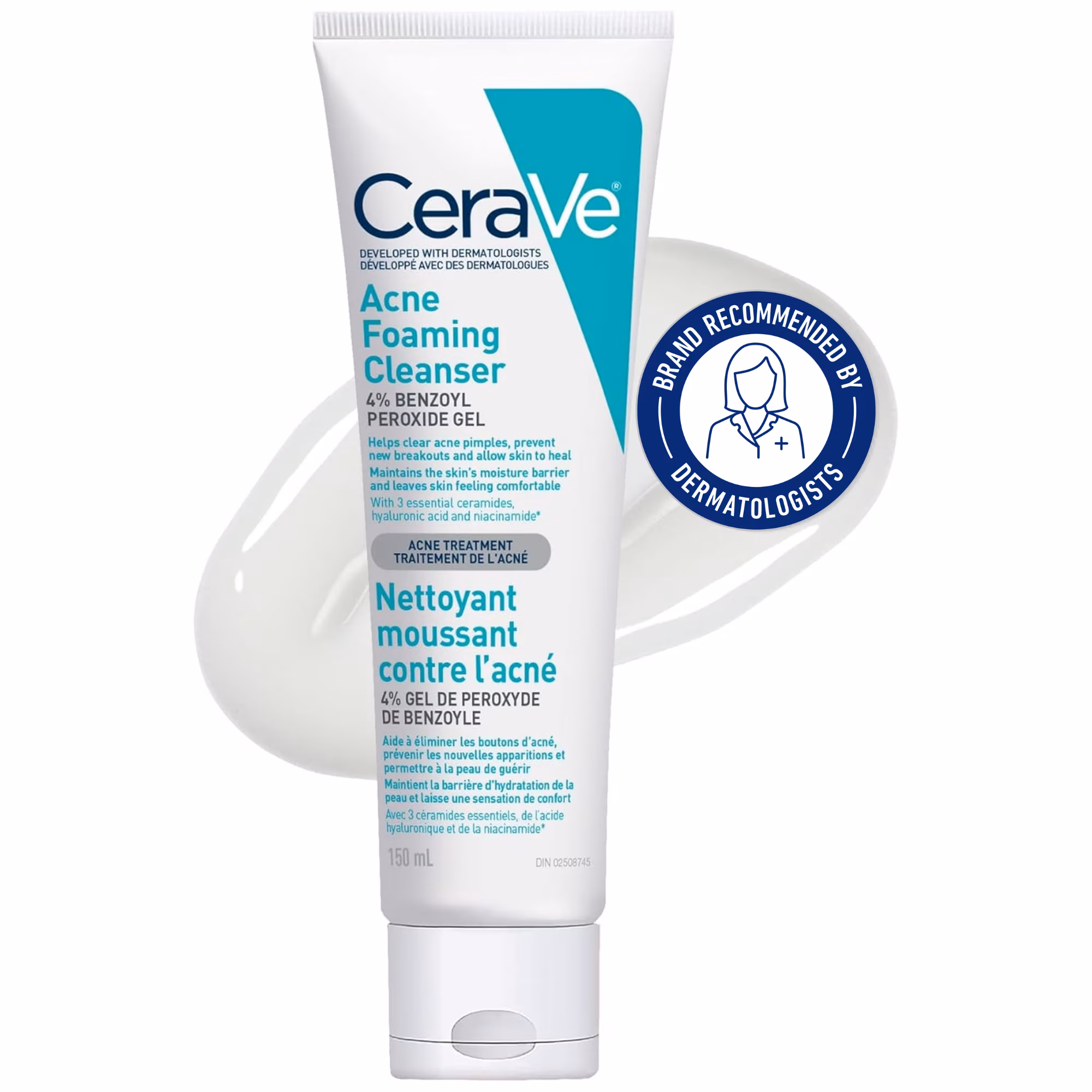Acne Foaming Cream Cleanser 4% Benzoyl Peroxide (150ml)